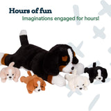 Animales de Peluche PixieCrush con Cachorros - Set de 5 Piezas