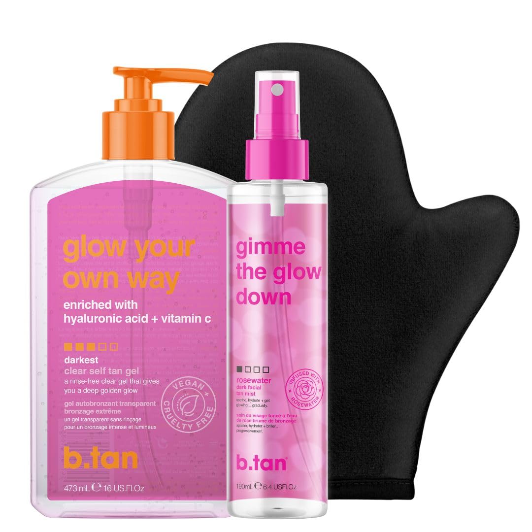 Kit Autobronceador Gel y Bruma Facial b.tan