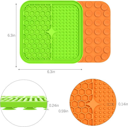 Alfombrillas para lamer con ventosas para reducir estres