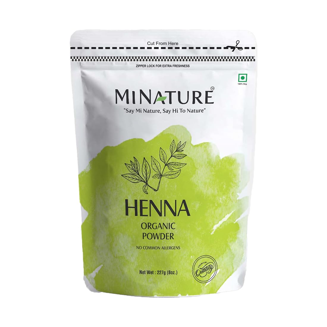 Polvo de Henna Mehandi para Cabello de Rajasthan Sin Preservativos