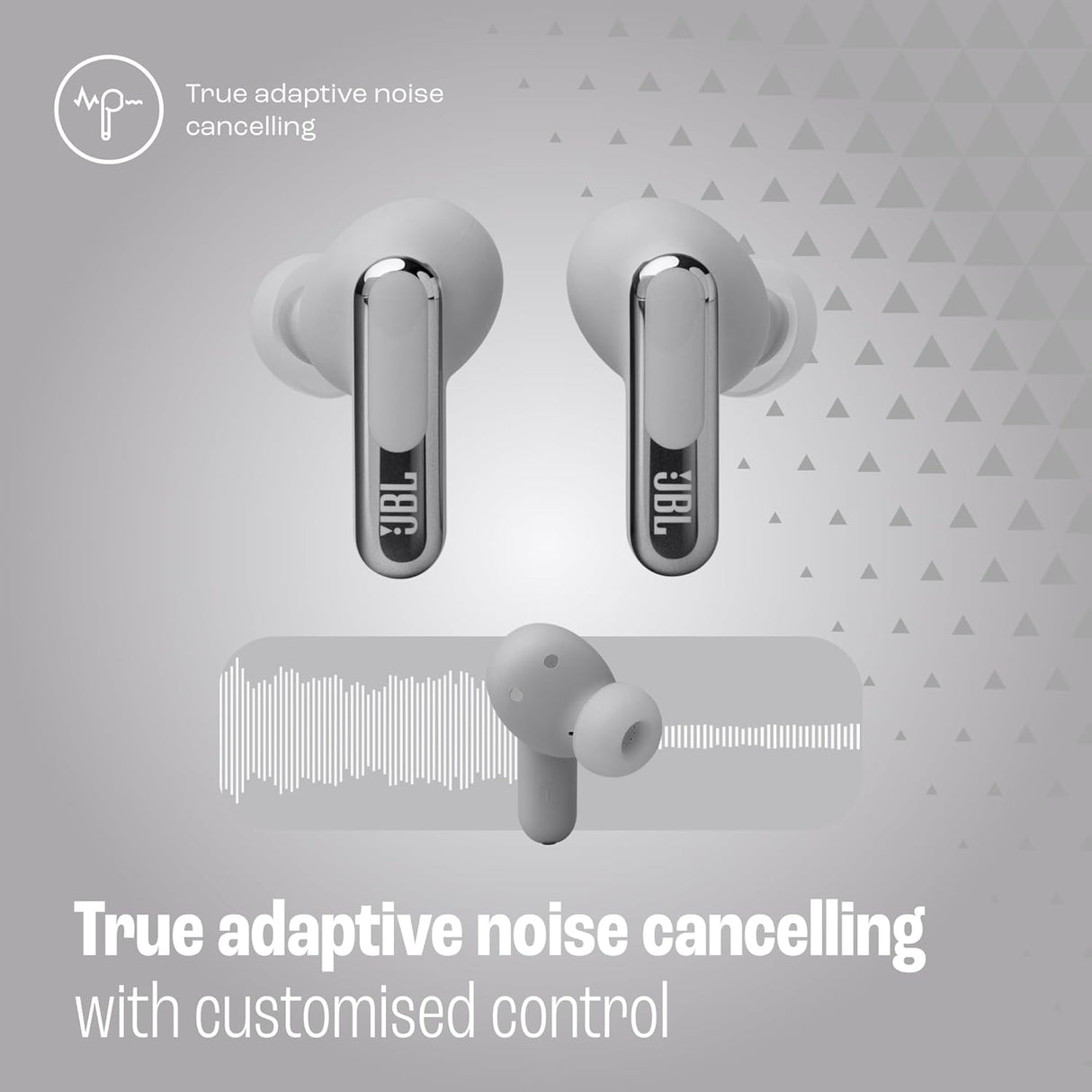 Auriculares JBL Live Beam 3 - Inalámbricos, ANC, 48H, IP55