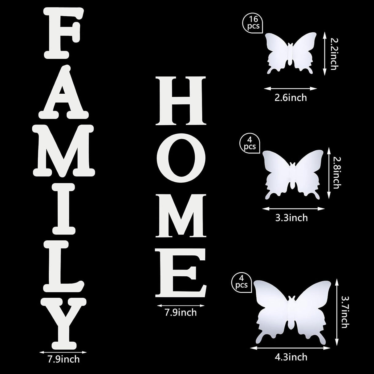 Letreros 3D Decorativos Outus para Hogar Familiar, Acrílico