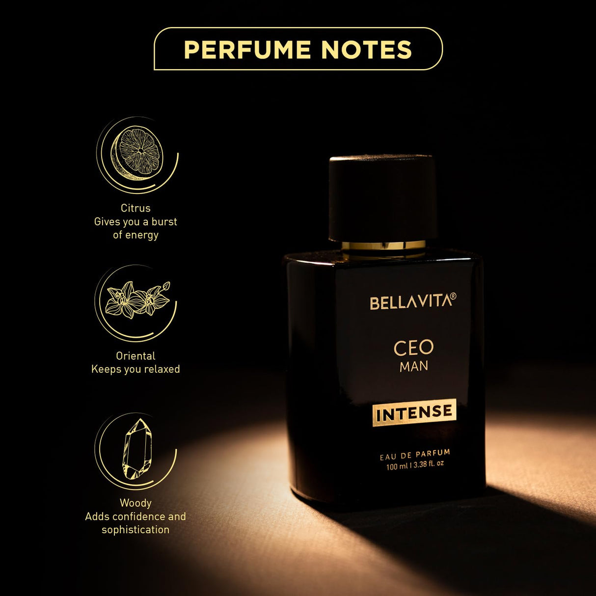 Perfume para hombre CEO MAN Intense: Vegano y sin crueldad