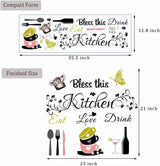 Vinilos Decorativos de Cocina, Frases Bless This Kitchen