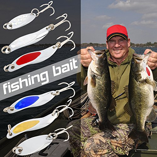 30 piezas de señuelo de pesca con cucharas de fundición
