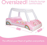 Golf cart inflable de lujo FUNBOY & Malibu Barbie para piscina y tierra