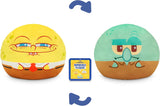 Peluche Reversible TeeTurtle Spongebob y Squidward 15 cm