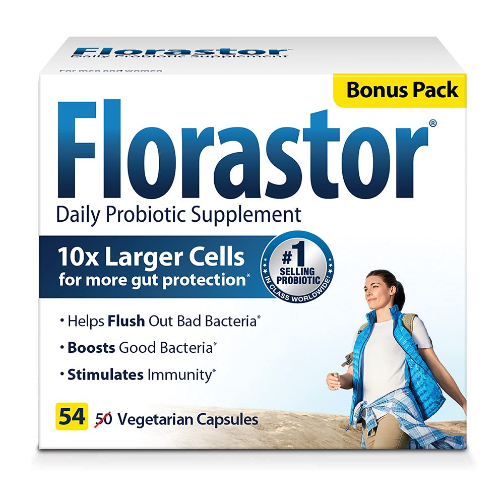 Suplemento Probiótico Diario Florastor 50 Cápsulas Pack de 3