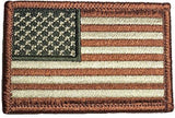Parche Bandera de EE. UU. Parche táctico Desert Tan 2x3