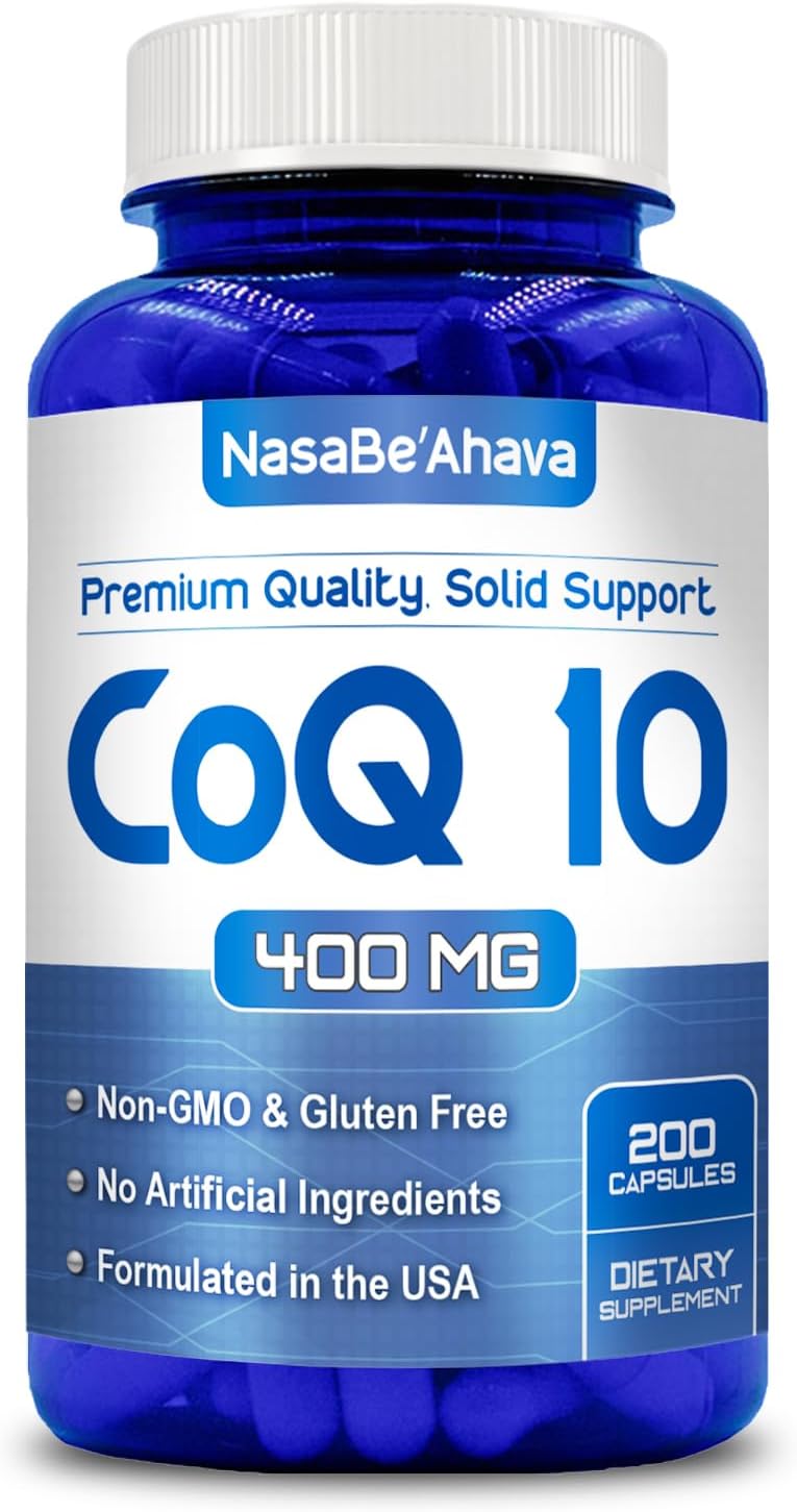 CoQ10 400mg Vegano Suplemento Ubiquinona 100 Cápulas