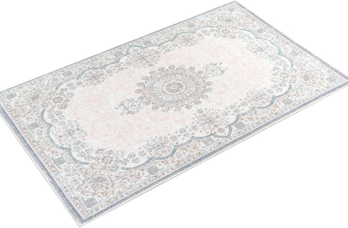 Alfombra Adiva Lavable a Máquina 2x3 Antideslizante Vintage