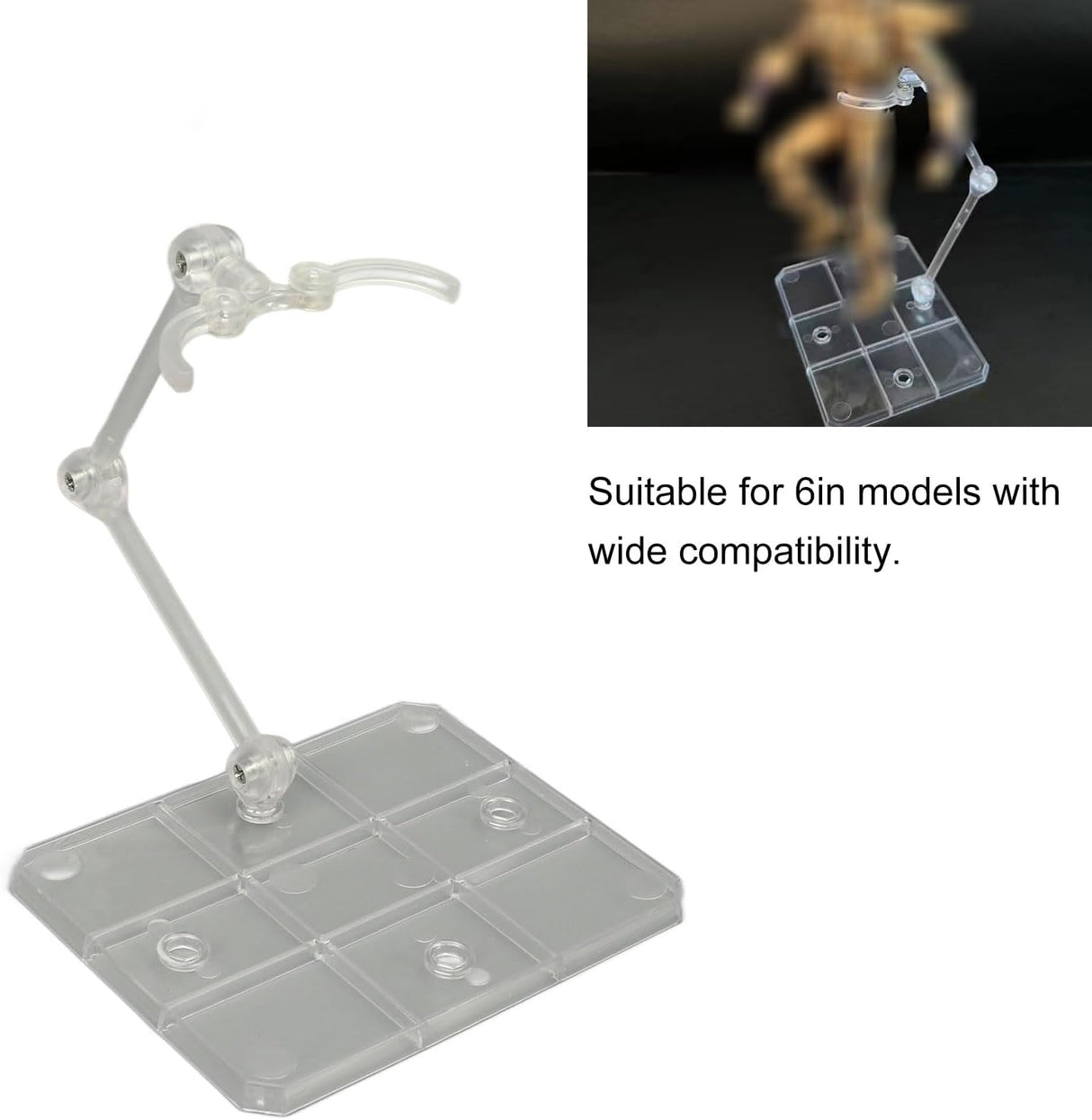 Soporte para Figuras de Acción, Flexible, Pack de 10, 6in