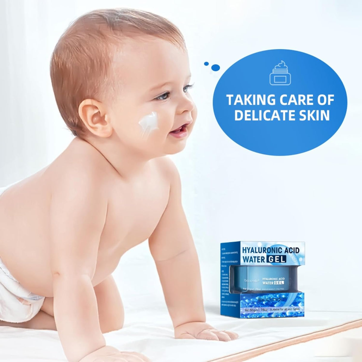 Crema hidratante facial de ácido hialurónico gel de agua