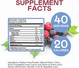 Suplemento Digestivo Gut Sweep - Fibra Psyllium, 40 Porciones