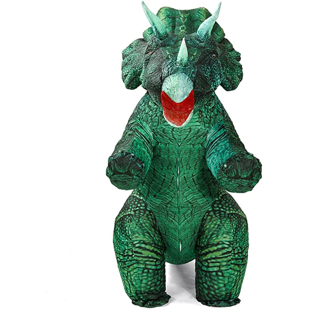 Disfraz inflable de dinosaurio de Triceratops para adultos