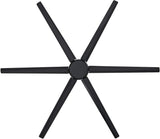 Ventilador de techo industrial negro mate