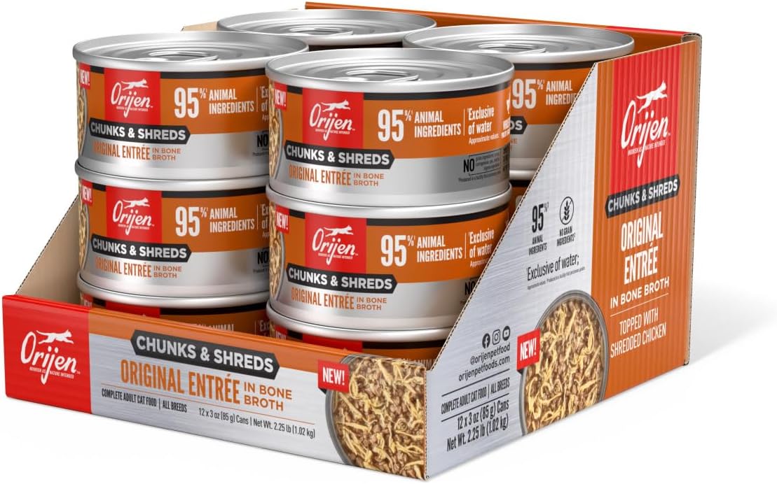 Alimento Entrante Original ORIJEN, Trozos y Desmenuzados, 85g