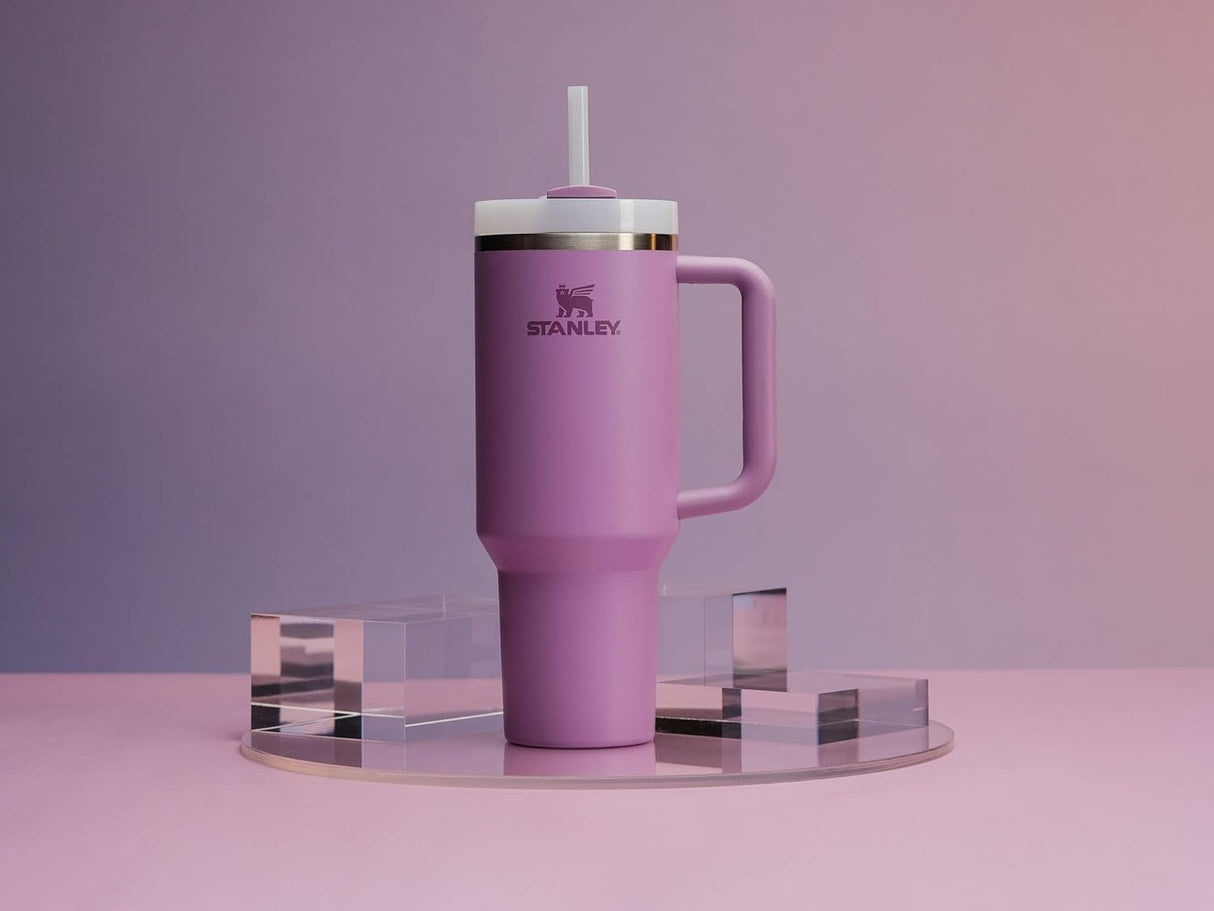 Stanley Quencher H2.0 FlowState - de acero inoxidable con tapa y popote para agua, té helado o café