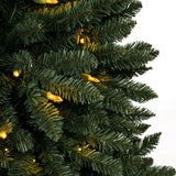 Árbol de Navidad Artificial de 7.5ft con Luces, Modelo Prelit