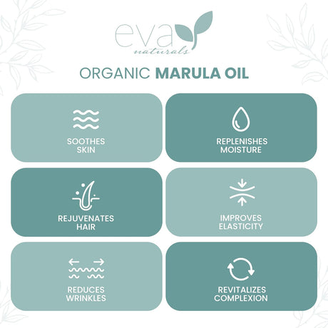 Aceite de Marula Orgánico para Rostro y Cabello, Fórmula Anti-Edad