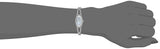 Reloj con brazalete en tono plateado con detalles de cristal