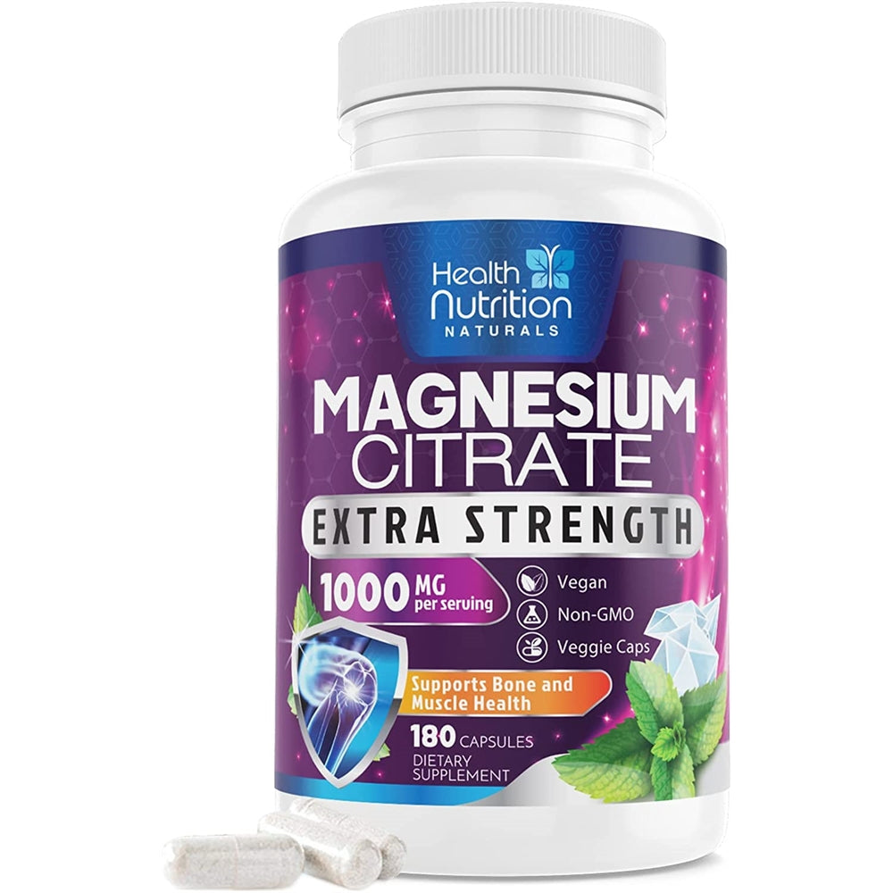 Suplementos Alimenticios Cápsulas de citrato de magnesio