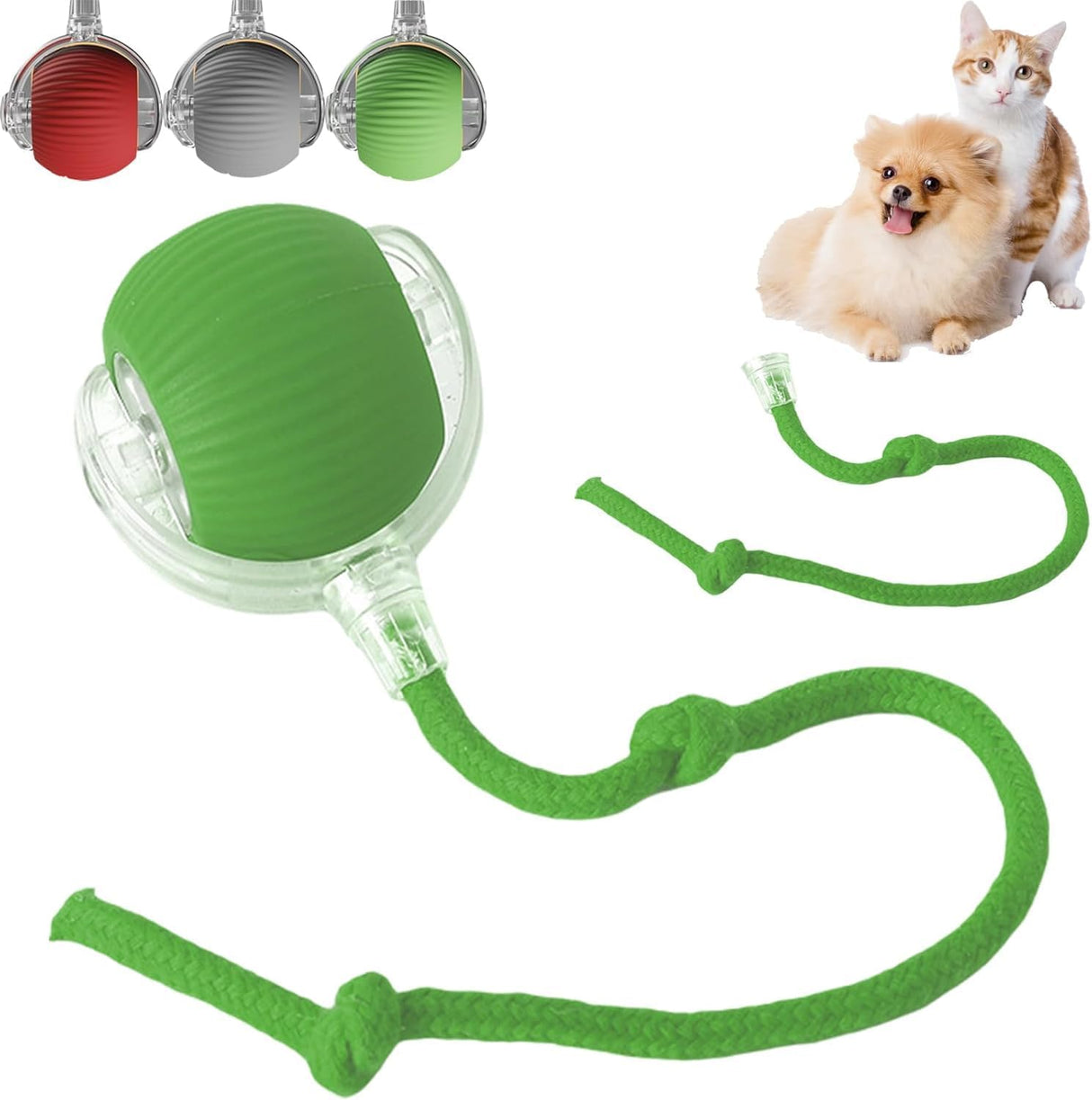 Pelota Interactiva para Mascotas, Juguete Automático 360°