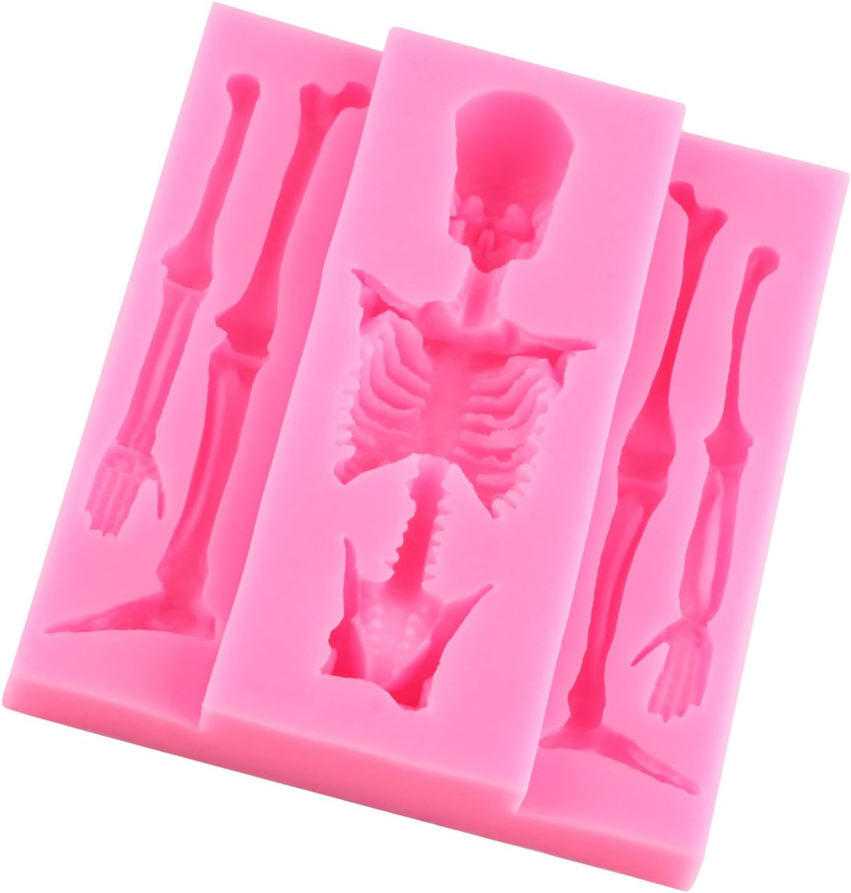 Molde de Calavera de Silicona para Decoración de Pasteles