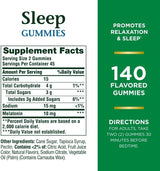 suplemento para dormir 100% Gomitas de de 10 mg 140 unidades