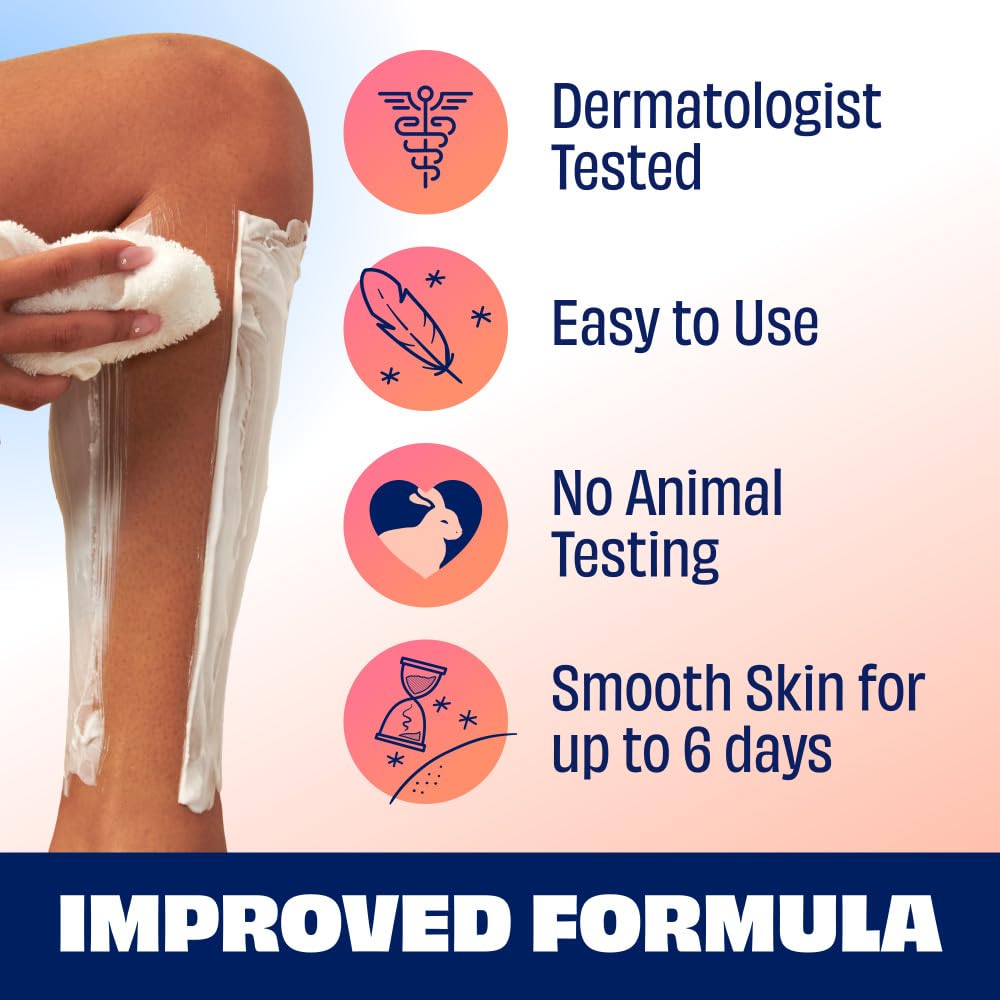 Crema Depilatoria NAIR con Aceite de Coco y Vitamina E, 12 oz