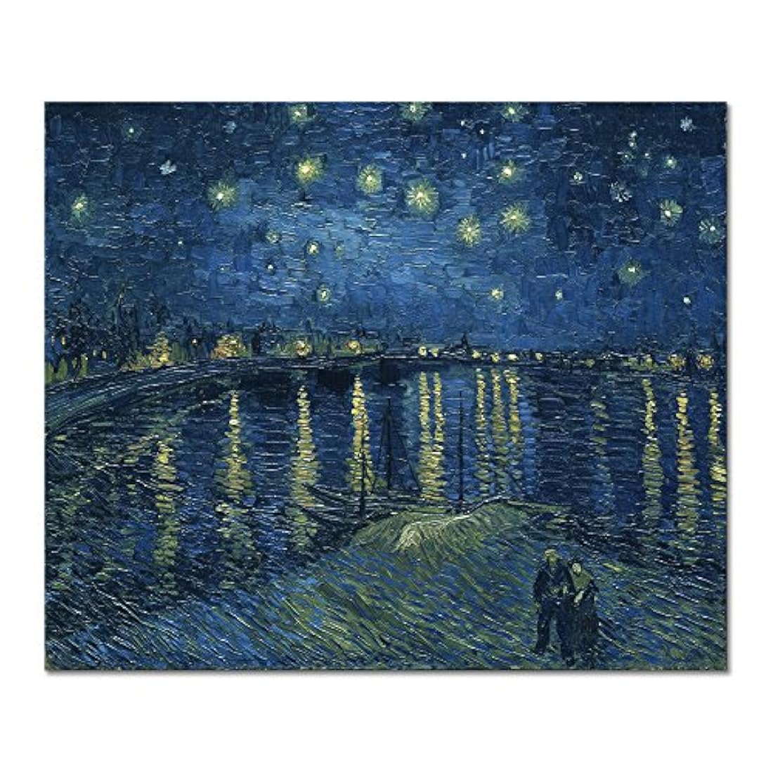 Wieco Art – Pinturas al óleo de Noche estrellada