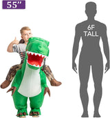 Disfraz inflable para niños de dinosaurio  unisex