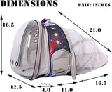 Mochila transportadora para gatos Galaxy Blue, apta hasta 20 lbs