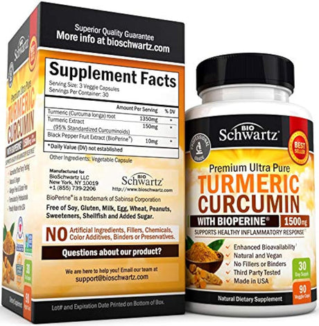 Cúrcuma 1500mg.