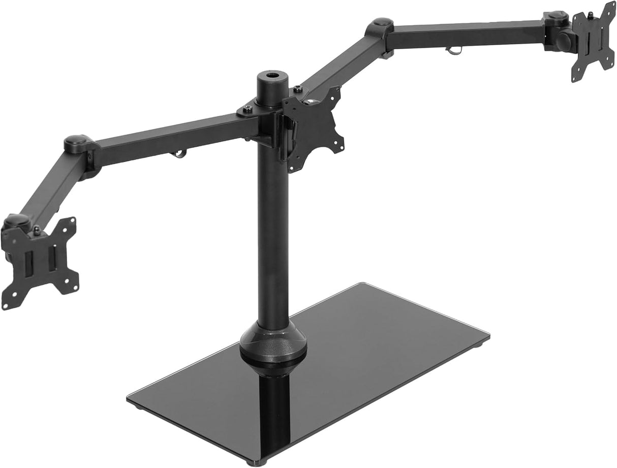Soporte de Tres Monitores VIVO, Ajustable, STAND-V003FG