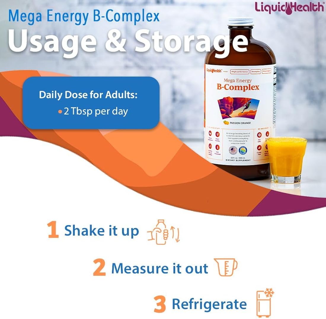 LIQUIDHEALTH Multivitamínico líquido  complejo de vitamina B