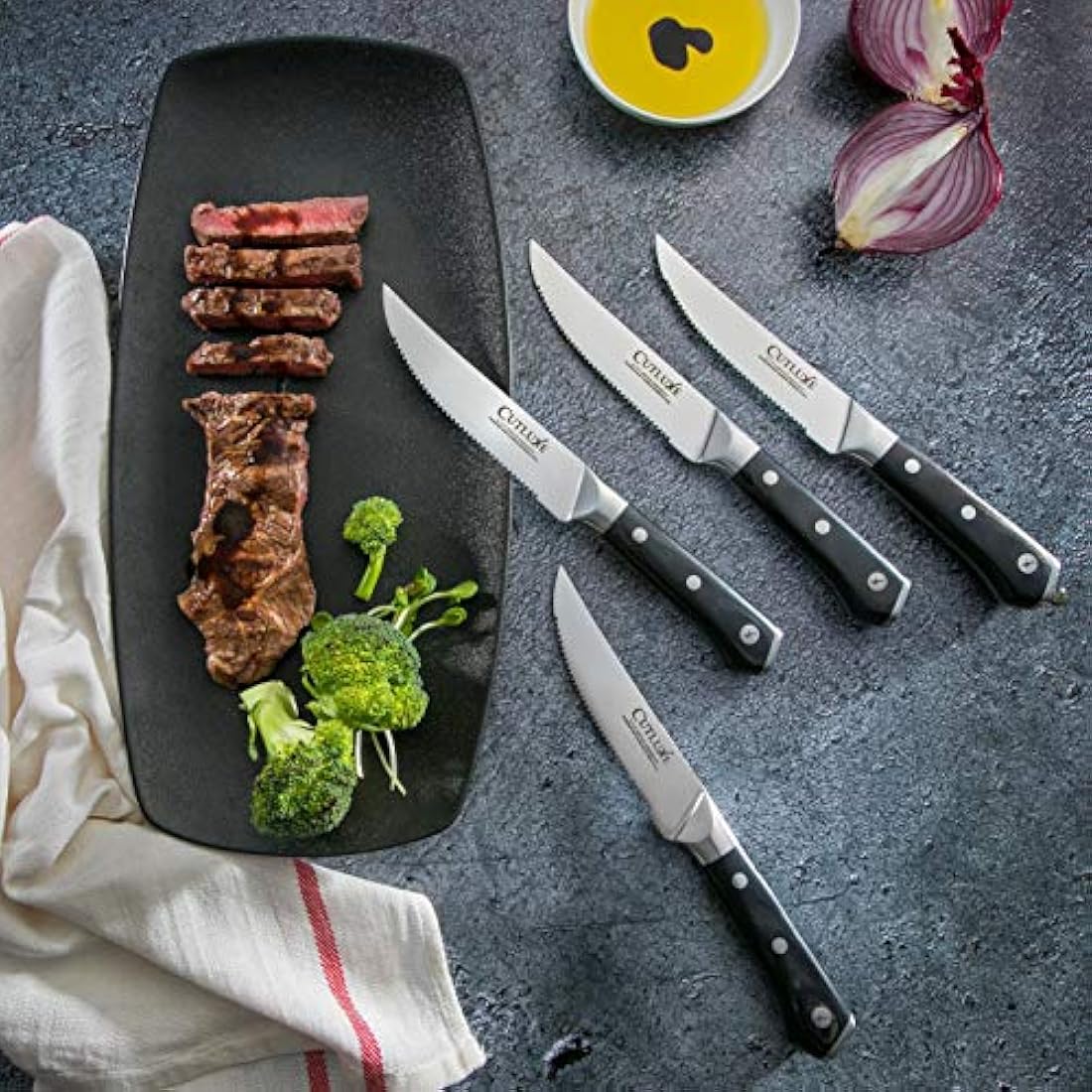 Cutluxe - Cuchillos para carne (acero al carbono forjado)