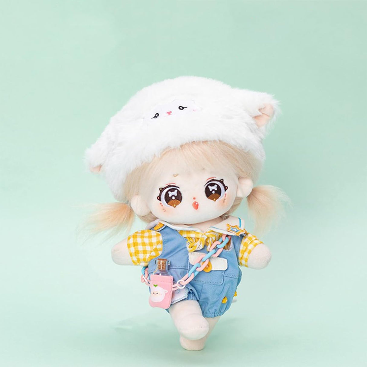 Muñeca de Peluche CALEMBOU 20cm, Esqueleto Articulado, Yue