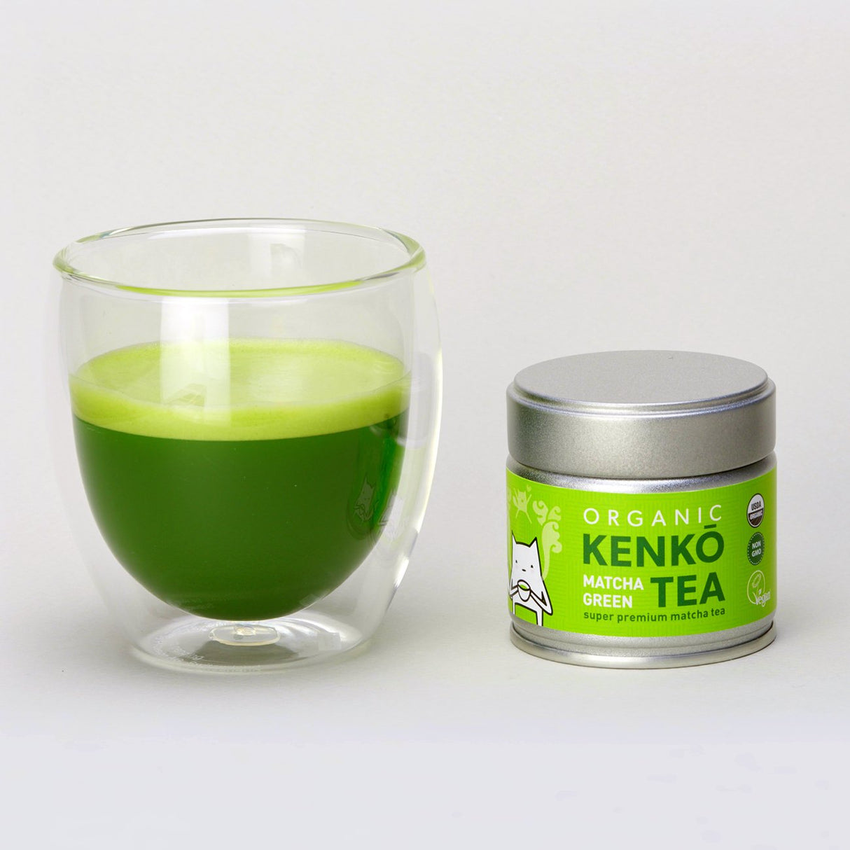 KENKO Matcha Green Tea Powder [USDA Organic] Grado Ceremonial - Japonés, Verde, 30 g (1 oz)