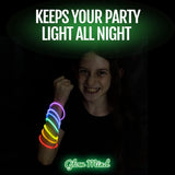 Suministros para fiestas a granel, paquete de 100 varillas luminosas que brillan en la oscuridad de 8&nbsp;pulgadas y conectores para pulseras y collares, para niños y adultos