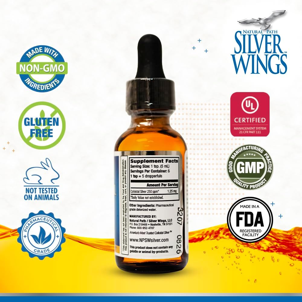Suplemento Mineral de Plata Coloidal 250 Ppm - Natural Path