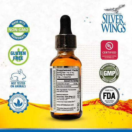 Suplemento Mineral de Plata Coloidal 250 Ppm - Natural Path