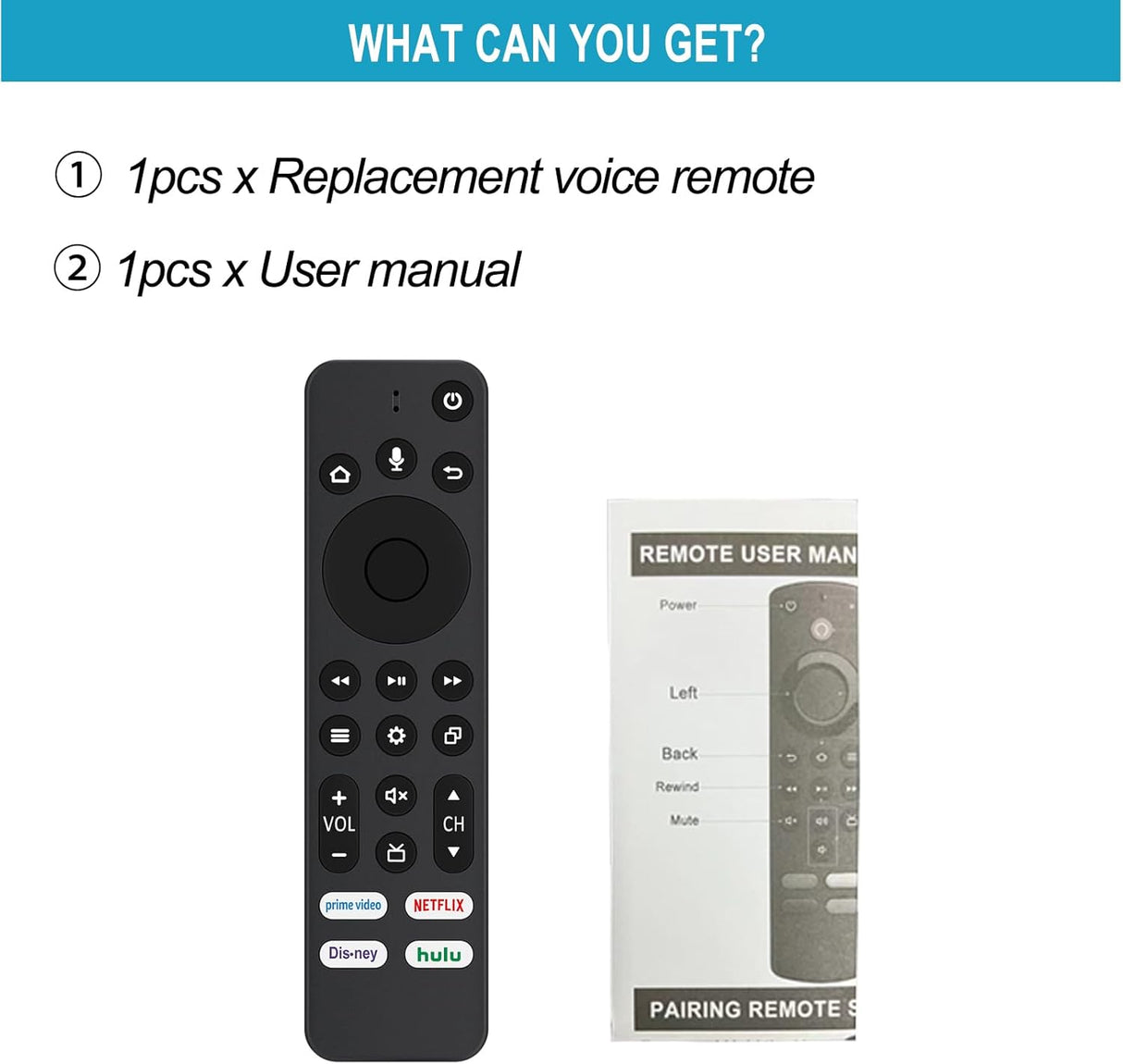 Control remoto Allimity CT-RC1US-21 para TV Insignia/Toshiba
