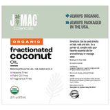 Aceite de coco fraccionado orgánico J MAC BOTANICALS