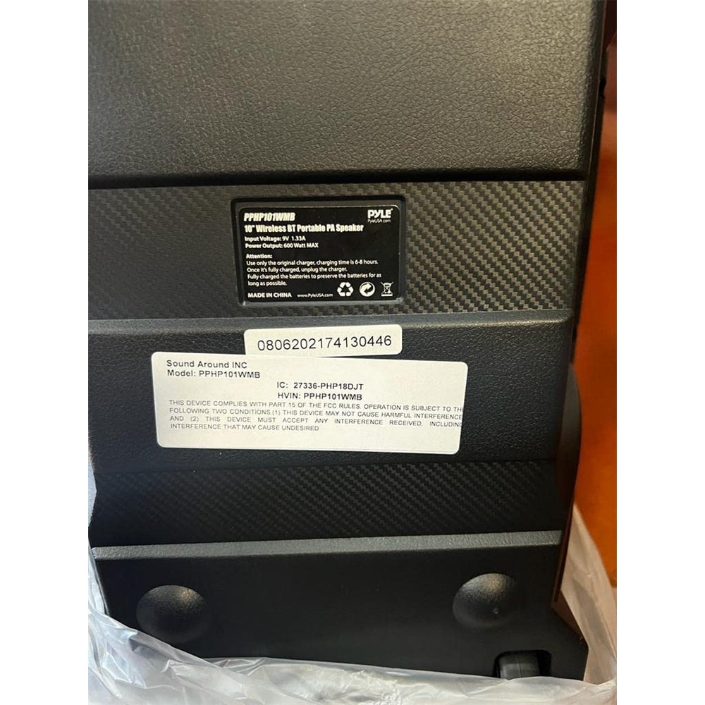 Parlante Portátil de altavoces PYLE-PRO PPHP101WMB