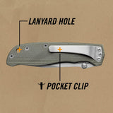 Cuchillo Ranger para defensa en campamentos