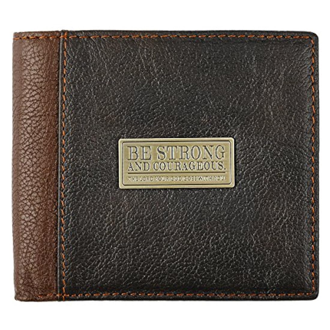 Christian Art Gifts Cartera de cuero genuino para hombres