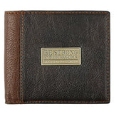 Christian Art Gifts Cartera de cuero genuino para hombres
