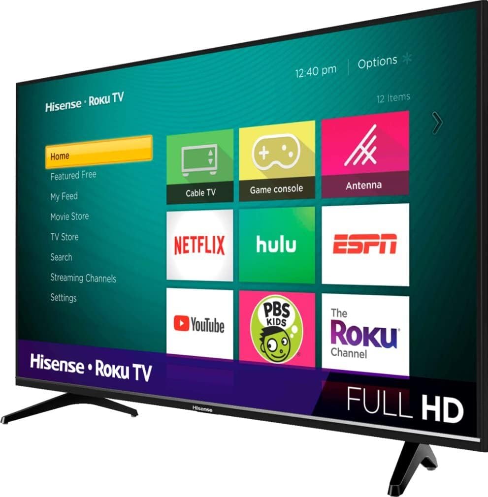 Televisor Hisense 40 LED Roku Smart TV con Alexa (40H4F)