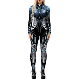 Disfras robot ajustado estampado de esqueleto talla S
